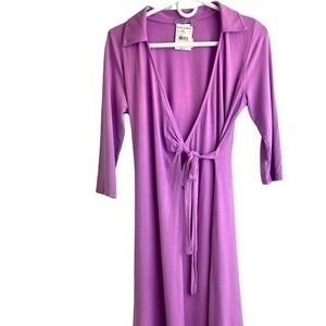 FRESH PRODUCE Lilac Wrap Dress | Size XS | NWT